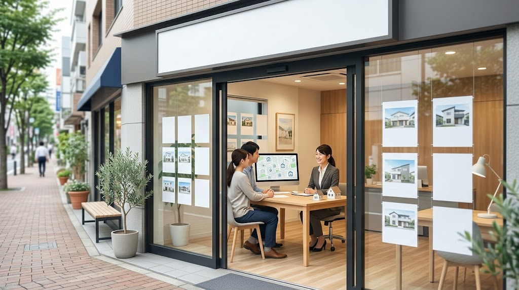 店内での案内