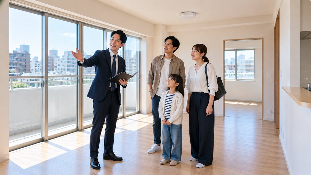 家族が内見中①