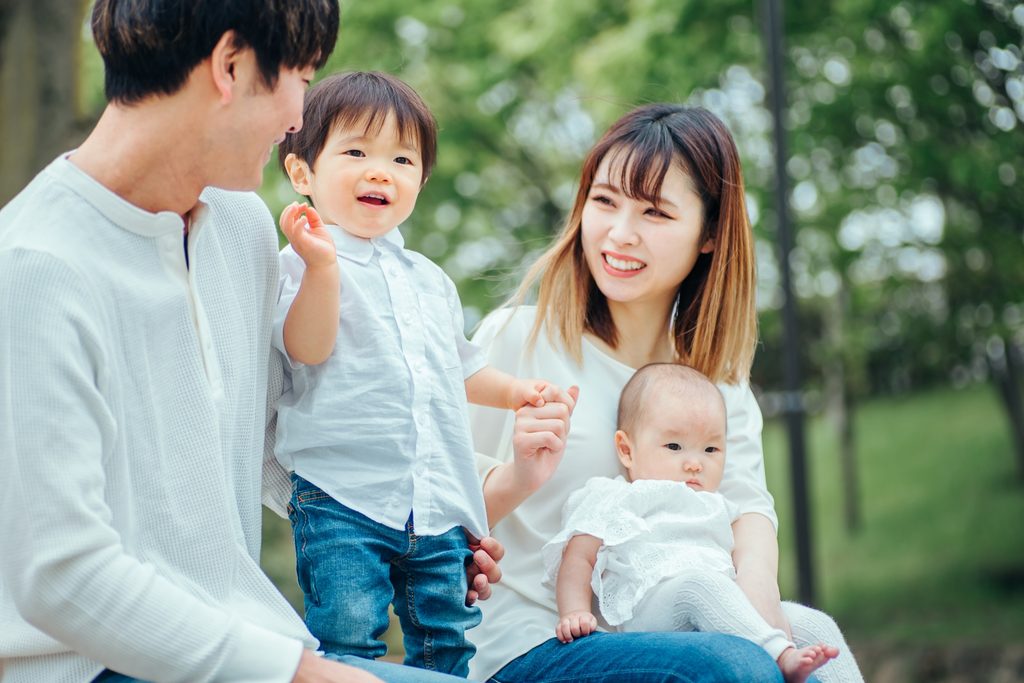 家族4人の画像