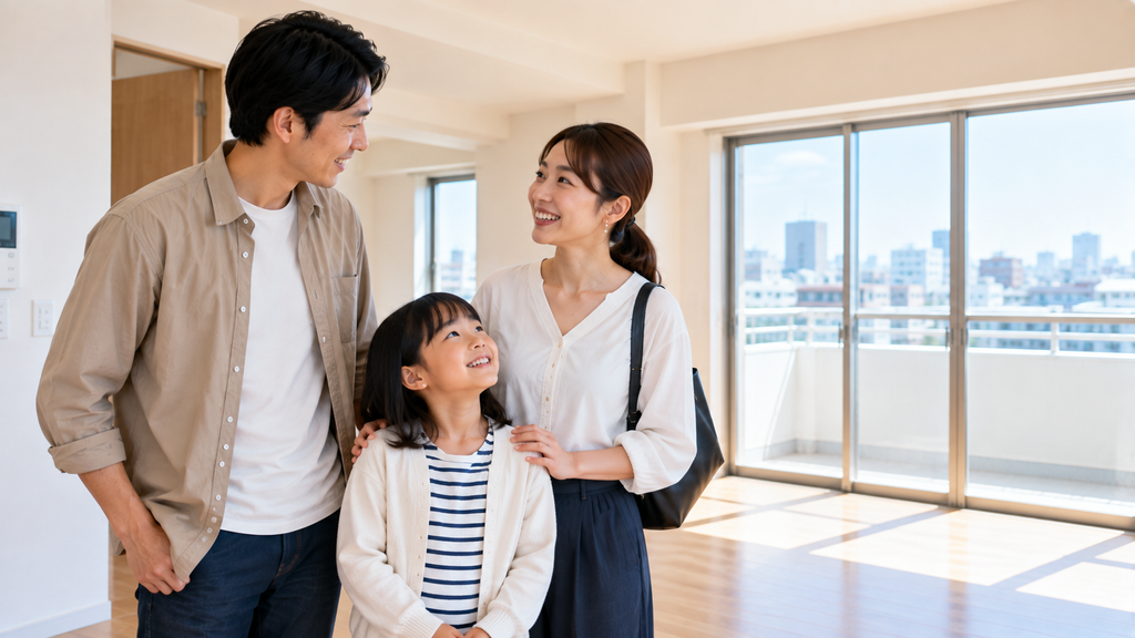 家族が内見中②