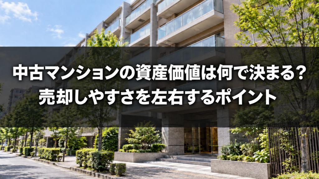 中古マンションの資産価値と売却ポイント