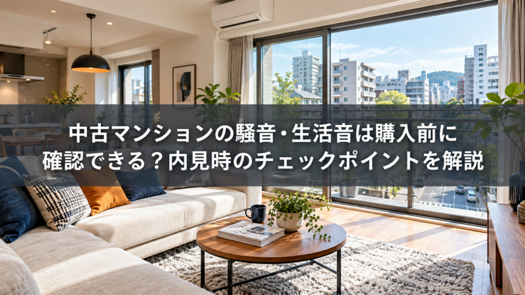 中古マンションの騒音生活音