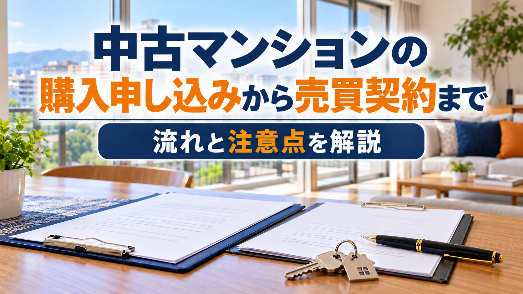 中古マンション購入申込から売買契約