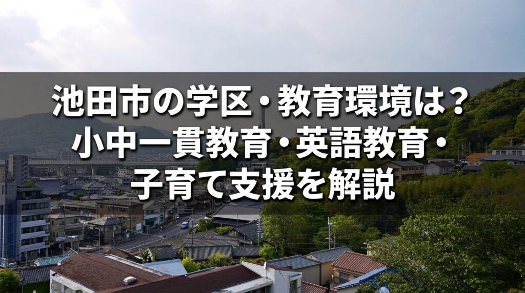 池田市の学区・教育環境