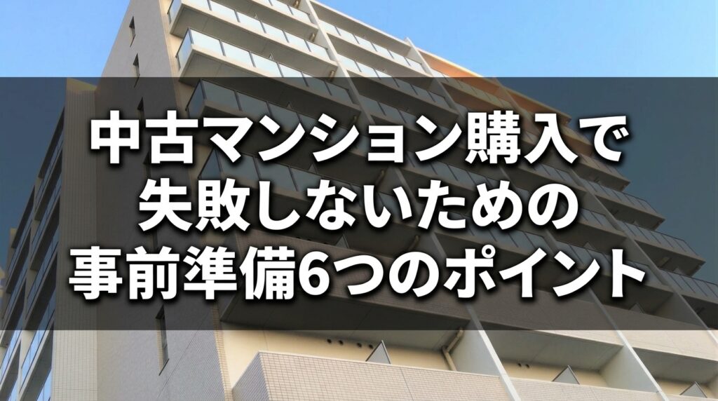中古マンション購入で気を付ける