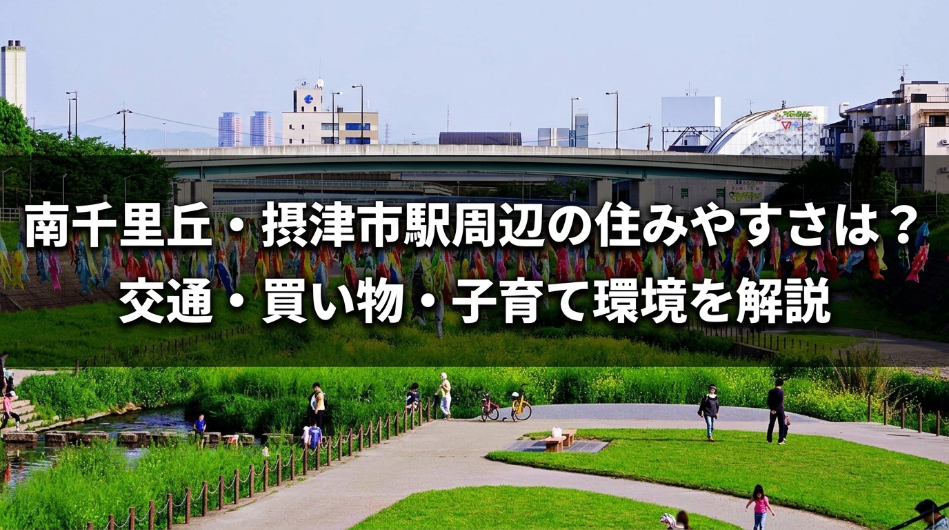 南千里丘・摂津駅周辺の住みやすさ