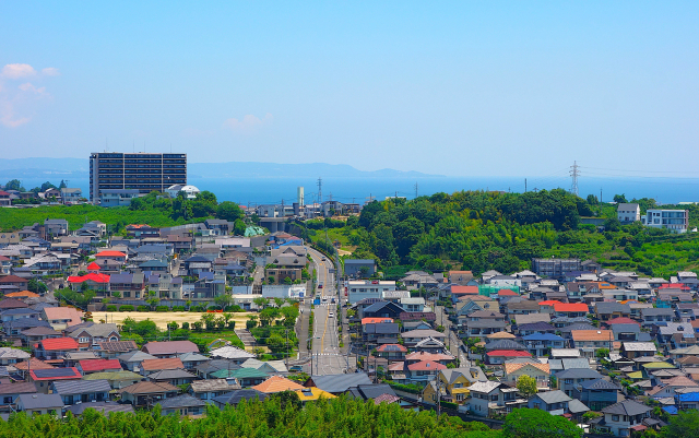 海の近くのマンション