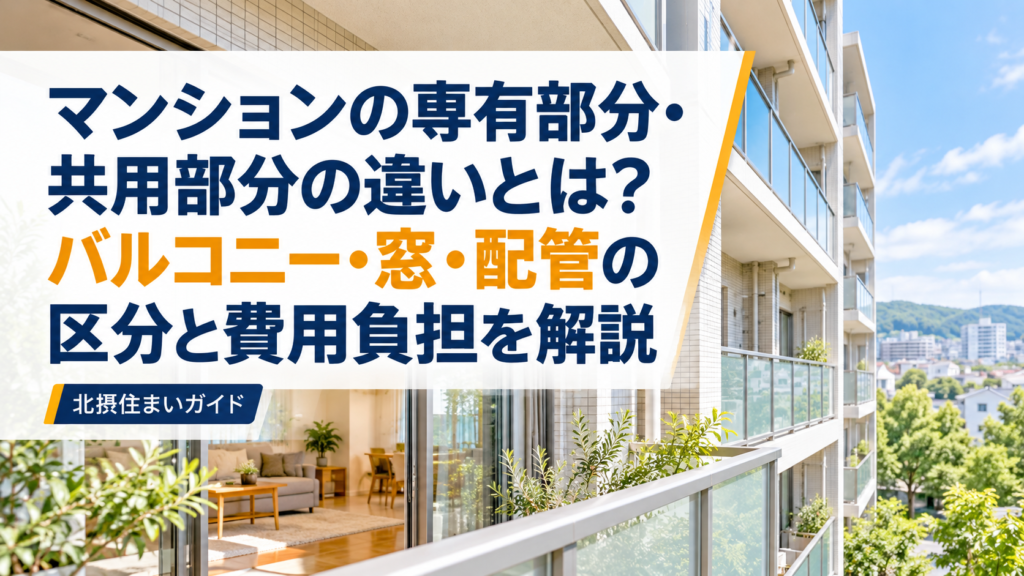 マンション専有・共用部分の違い