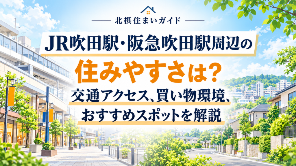 吹田駅周辺の住みやすさ