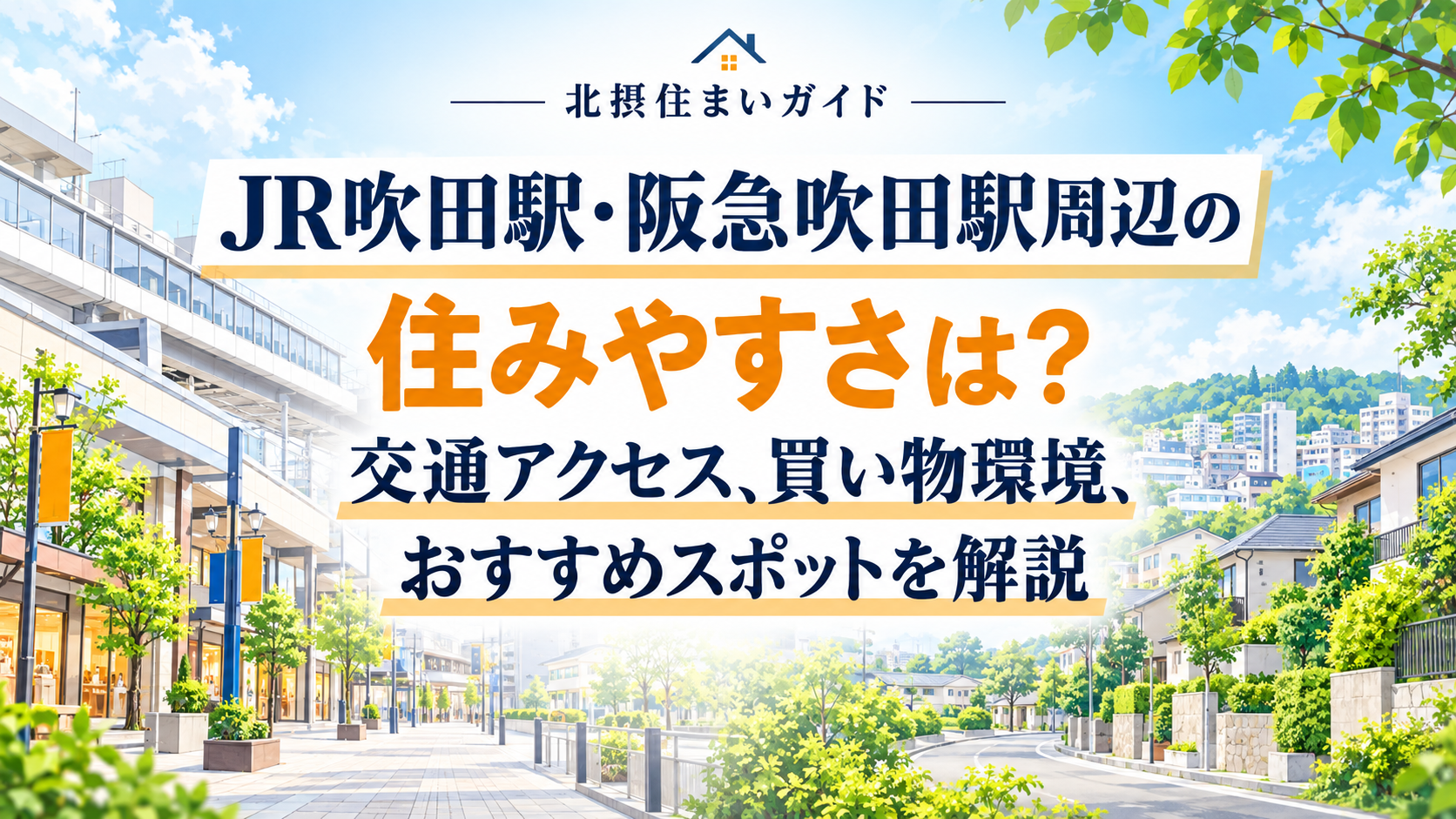 吹田駅周辺の住みやすさ