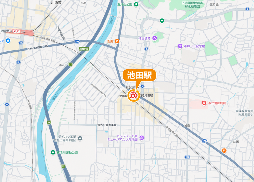 池田駅周辺マップ