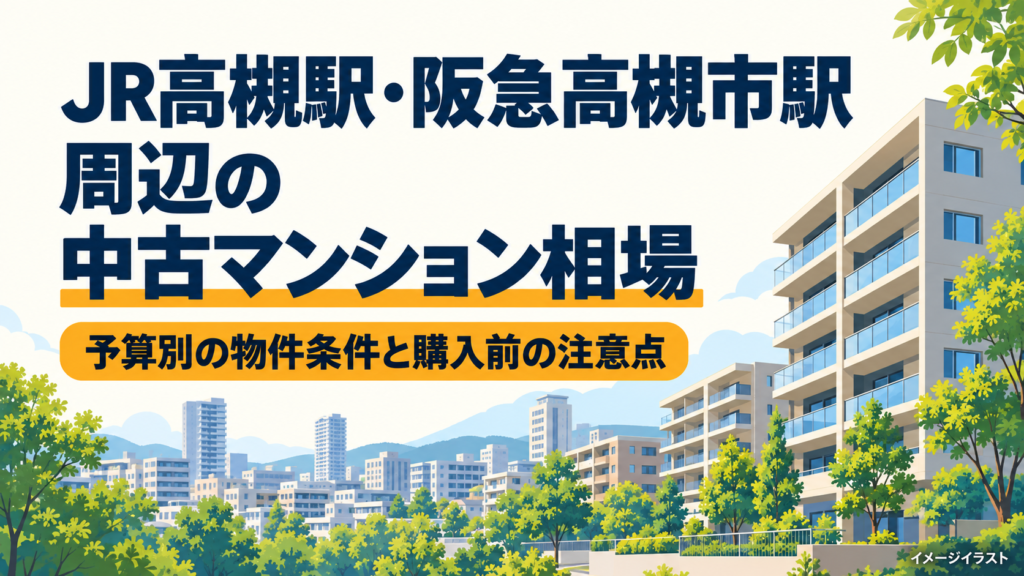 高槻駅周辺の中古マンション相場